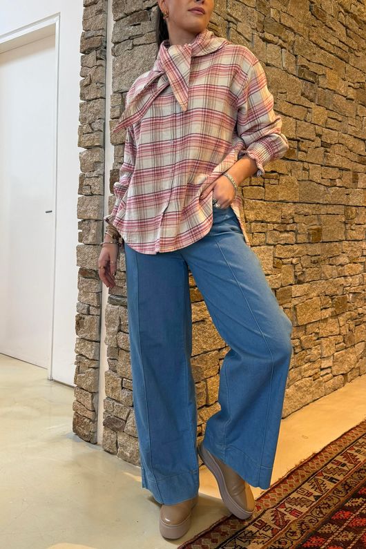 Brynn Wide Leg Jeans Mid Denim - 